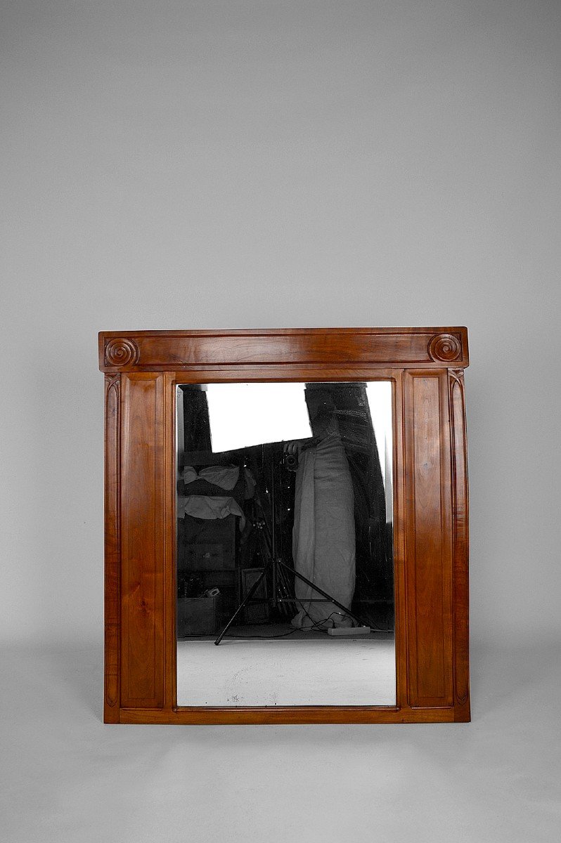 Art Nouveau Mirror By Maurice Alet / “la Ruche” , Circa 1910-photo-2