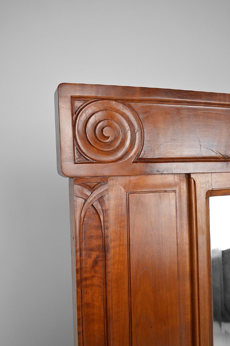 Art Nouveau Mirror By Maurice Alet / “la Ruche” , Circa 1910-photo-5