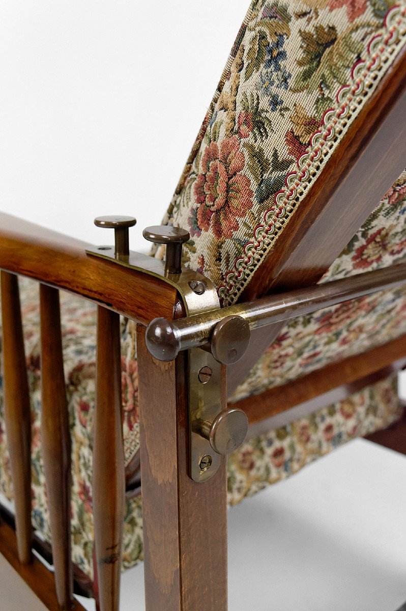 Fauteuil Morris, Arts & Crafts, Royaume-uni, Circa 1900-photo-7