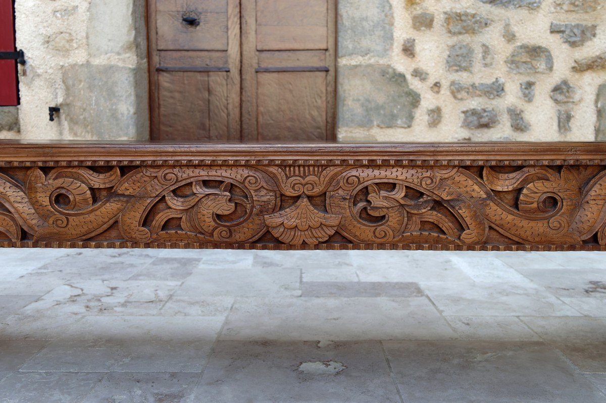 Important Banc Indonésien En Bois Sculpté, Début XXe-photo-7