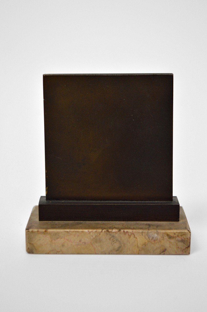 Bronze Commémoratif De Beethoven Par Henri Dropsy, France, 1927-photo-4