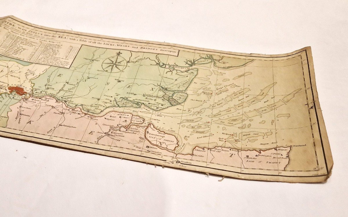 Carrington Bowles Map Of The River Thames - 1787-photo-4