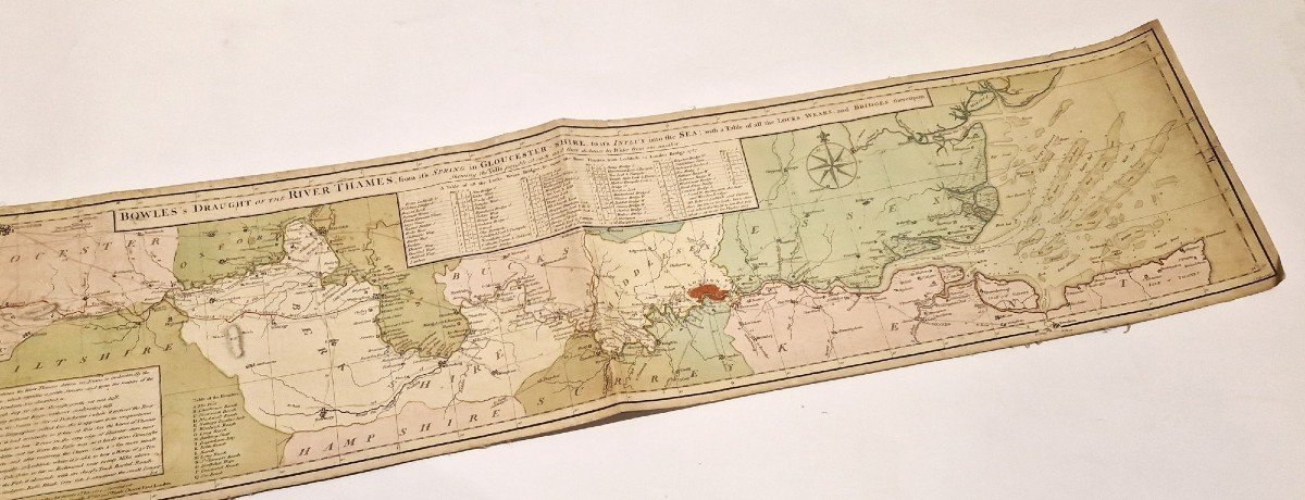 Carrington Bowles Map Of The River Thames - 1787-photo-1