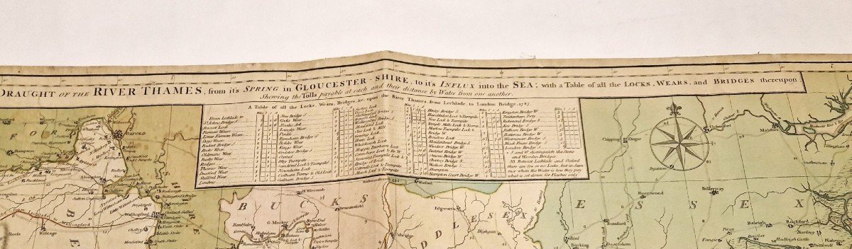 Carrington Bowles Map Of The River Thames - 1787-photo-2