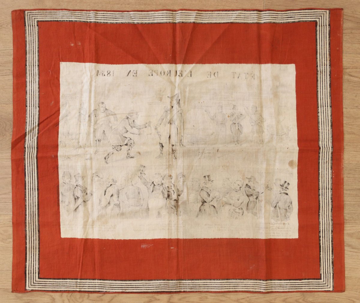 Foulard imprimé - Europe en 1854 - Buquet Rouen-photo-4
