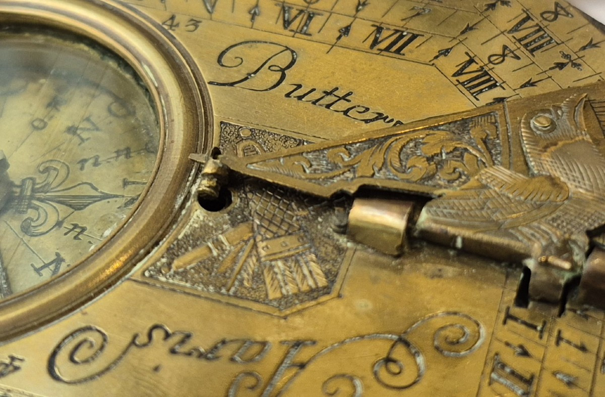 Butterfield Horizontal Sundial, C. 1710-photo-4