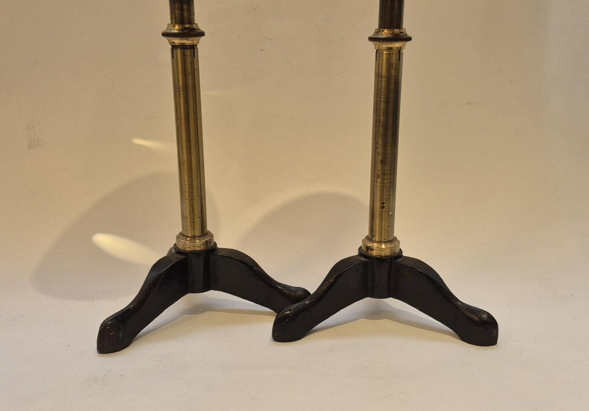 Pair Of Diverging And Converging Lenses, C. 1900-photo-3