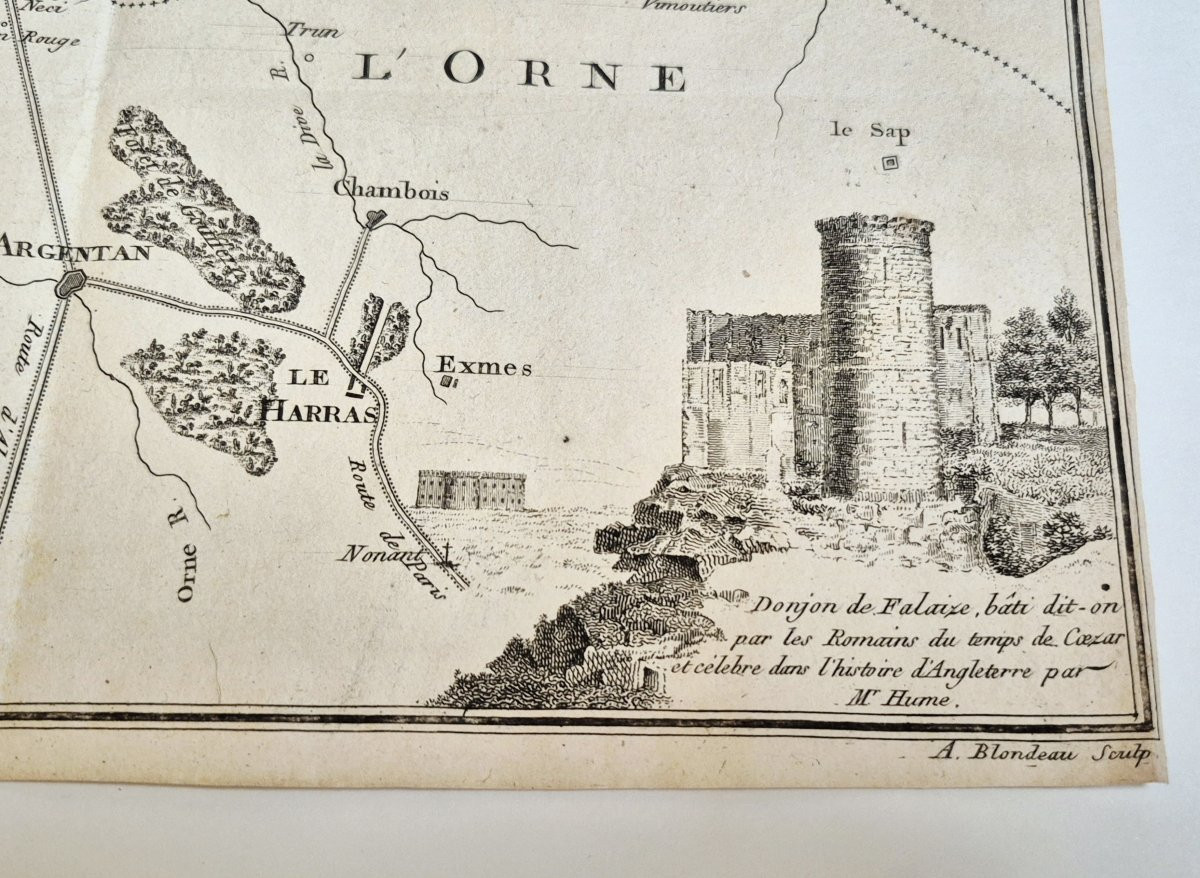 Normandie - Carte de Falaize et Guibray - c. 1800-photo-3