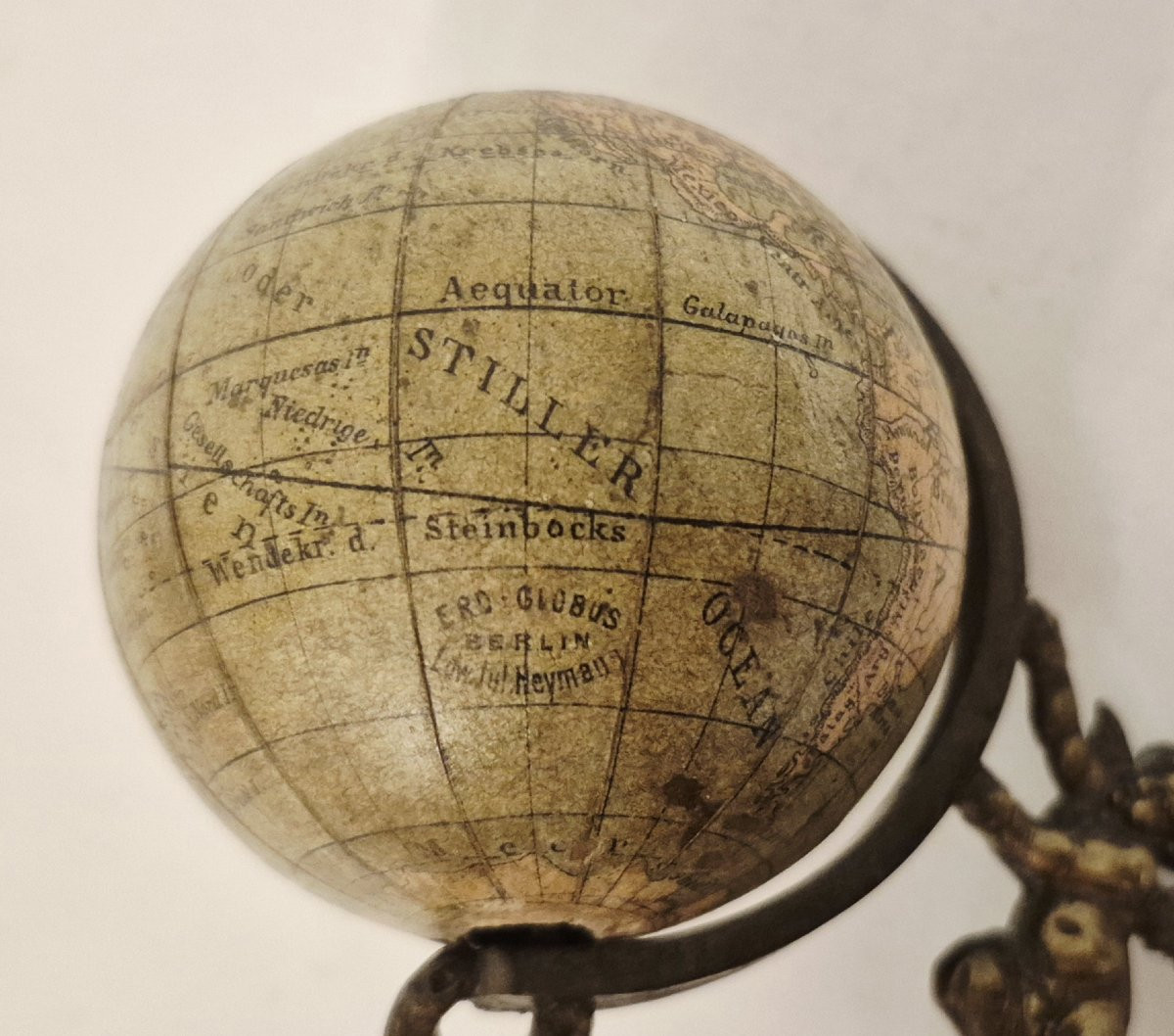 Miniature Globe, 5cm, C. 1900-photo-3