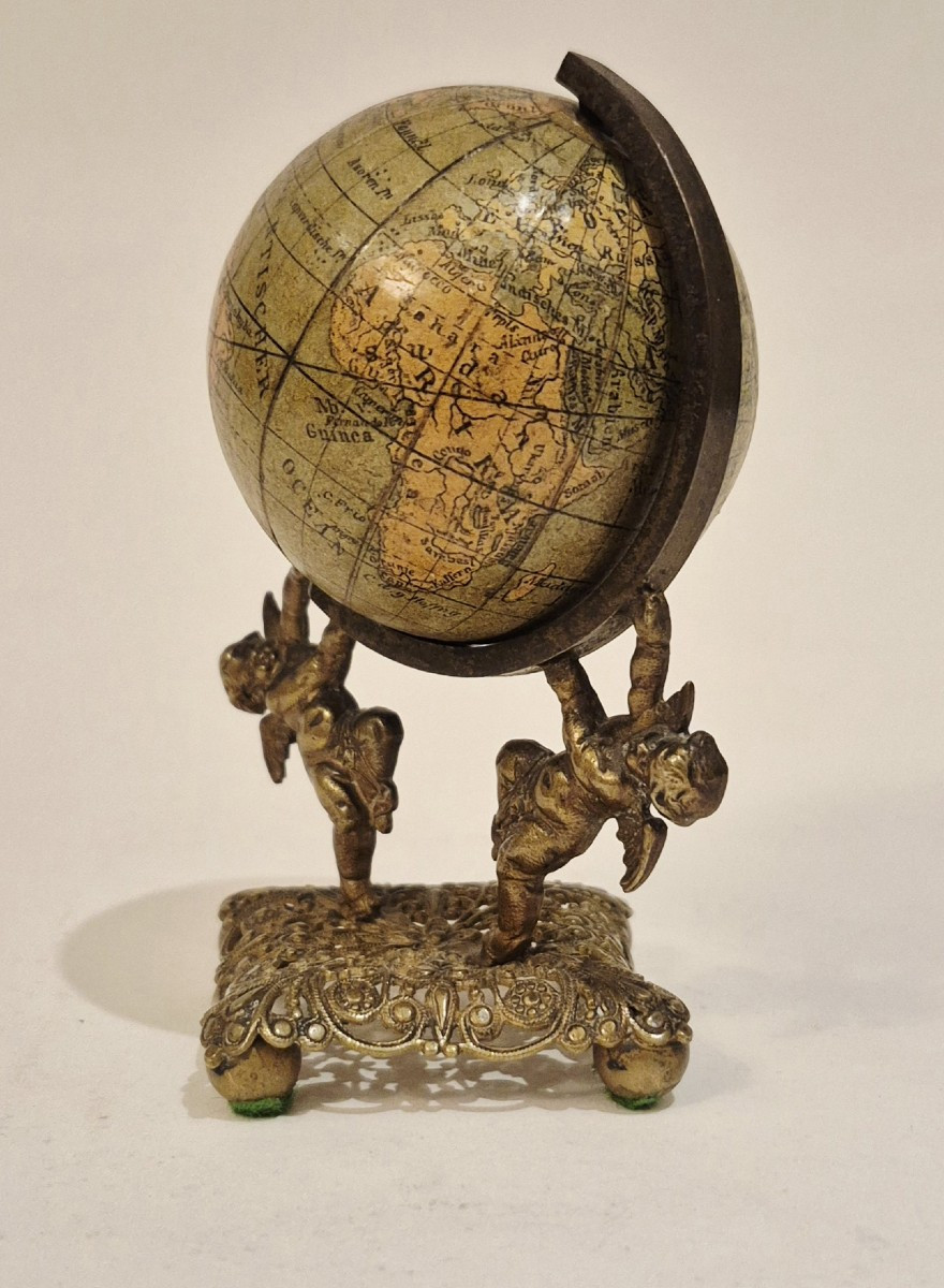 Miniature Globe, 5cm, C. 1900-photo-1