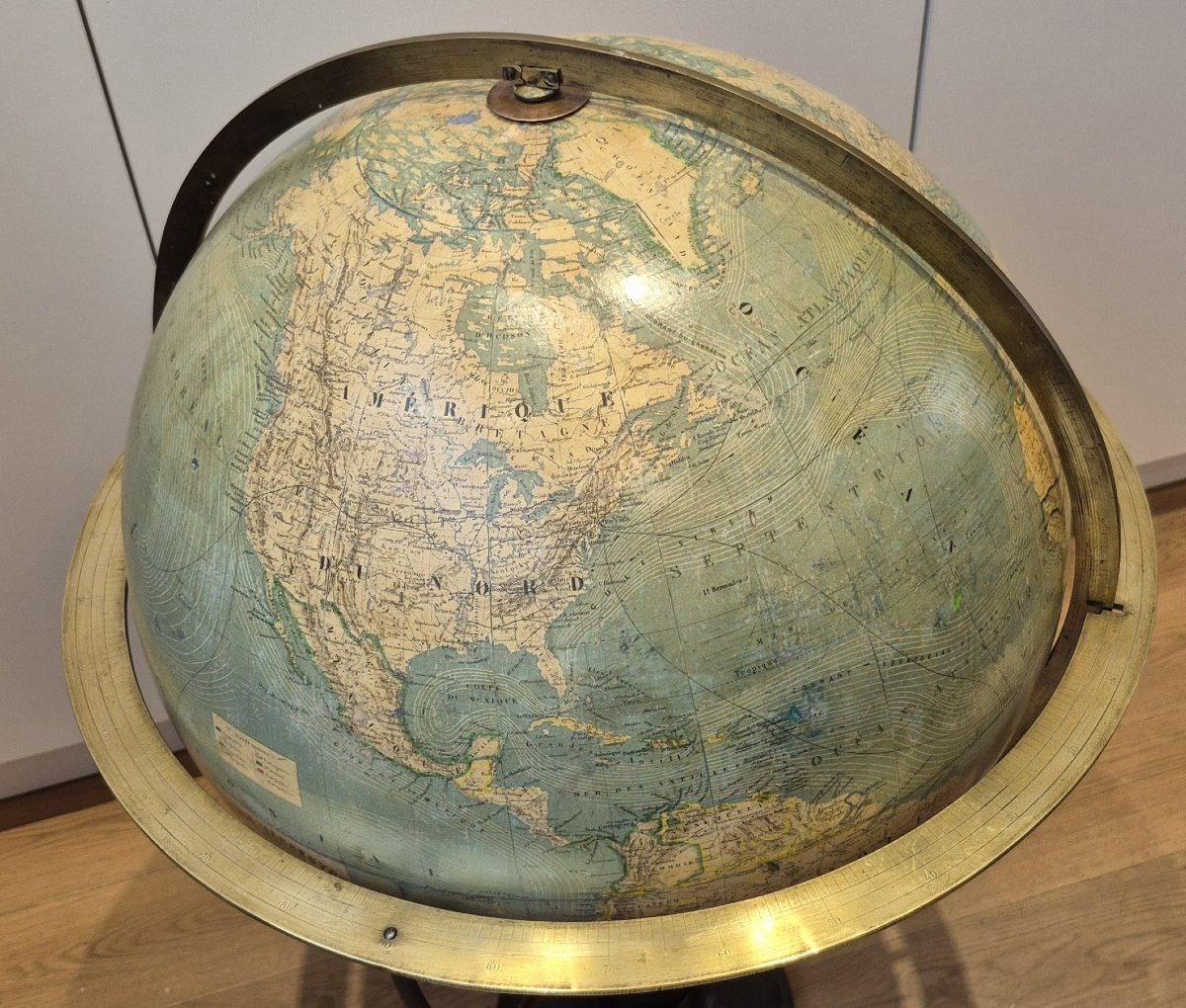 Grand globe terrestre 50cm par Larochette et Bonnefont-photo-4
