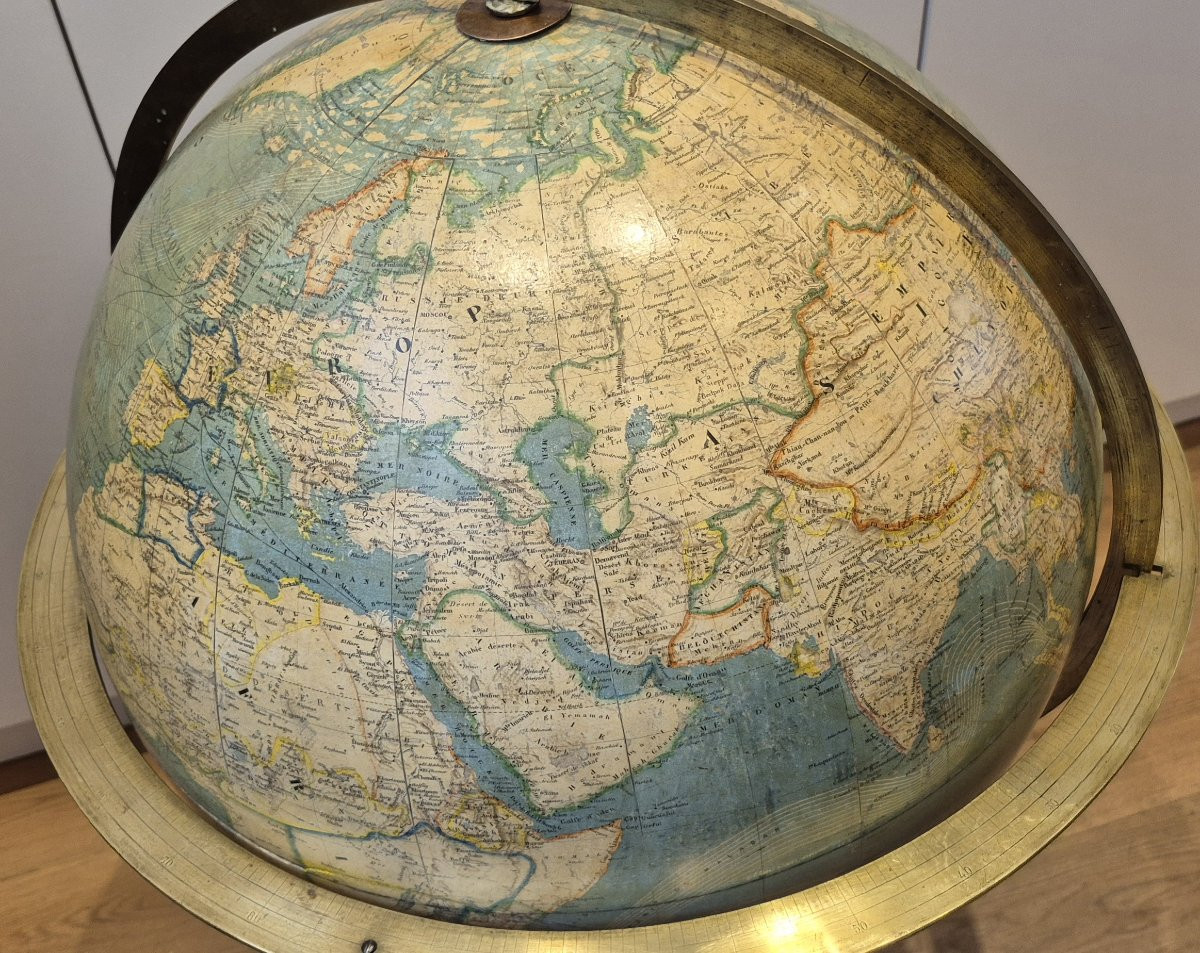 Grand globe terrestre 50cm par Larochette et Bonnefont-photo-1