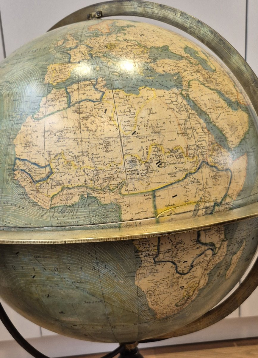 Grand globe terrestre 50cm par Larochette et Bonnefont-photo-5