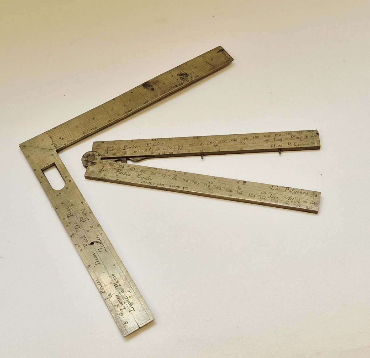 Proportional Compass And Half-foot By Quillet, C. 1770-photo-1