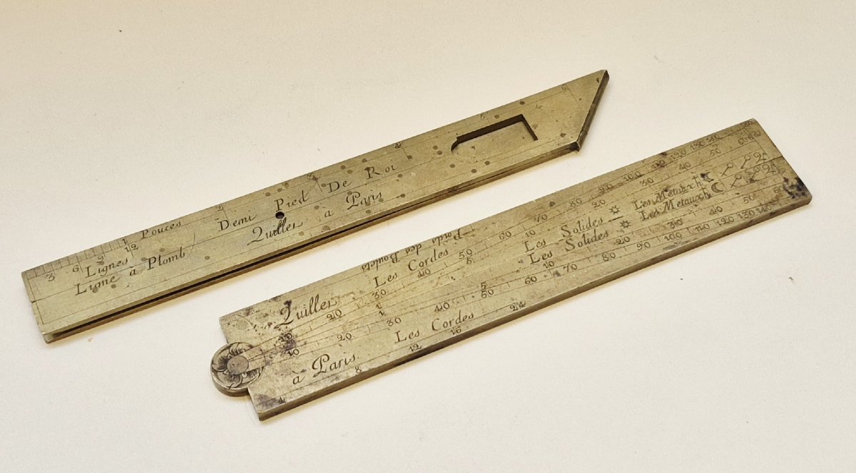 Proportional Compass And Half-foot By Quillet, C. 1770