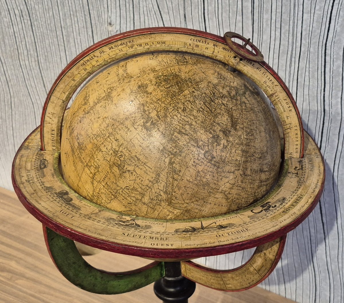 Globe With A Diameter Of 20 Cm, Circa 1840-photo-3