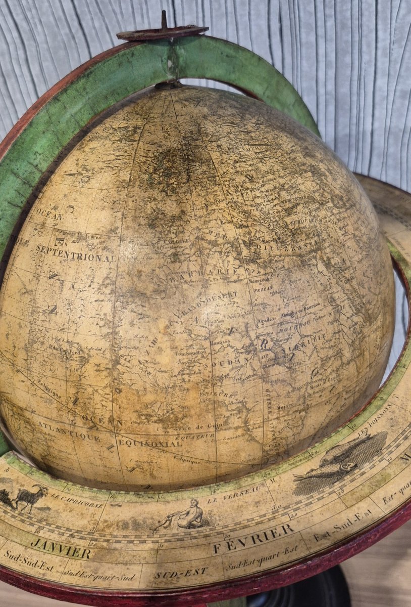 Globe With A Diameter Of 20 Cm, Circa 1840-photo-5
