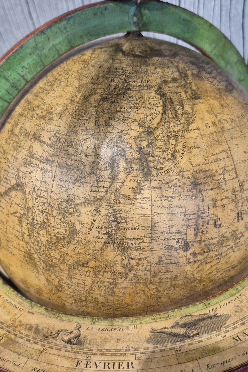 Globe With A Diameter Of 20 Cm, Circa 1840-photo-6