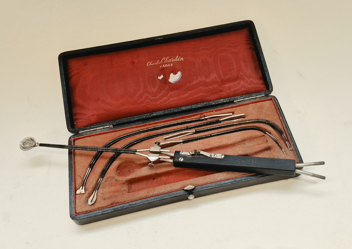 Chardin - Précoce lampe pour endoscopie, c. 1880
