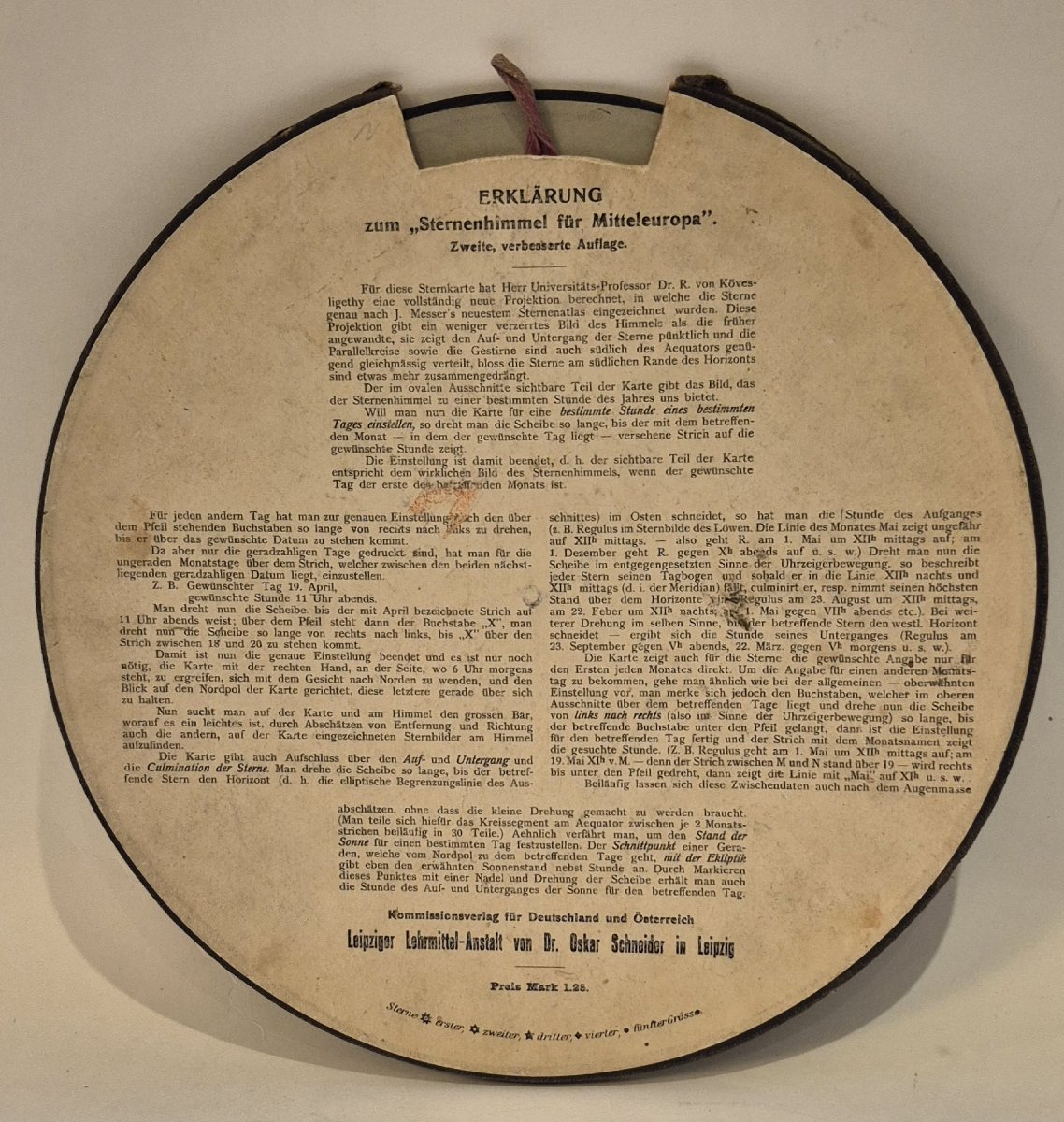 Celestial Planisphere - Oskar Schneider - C. 1900-photo-4