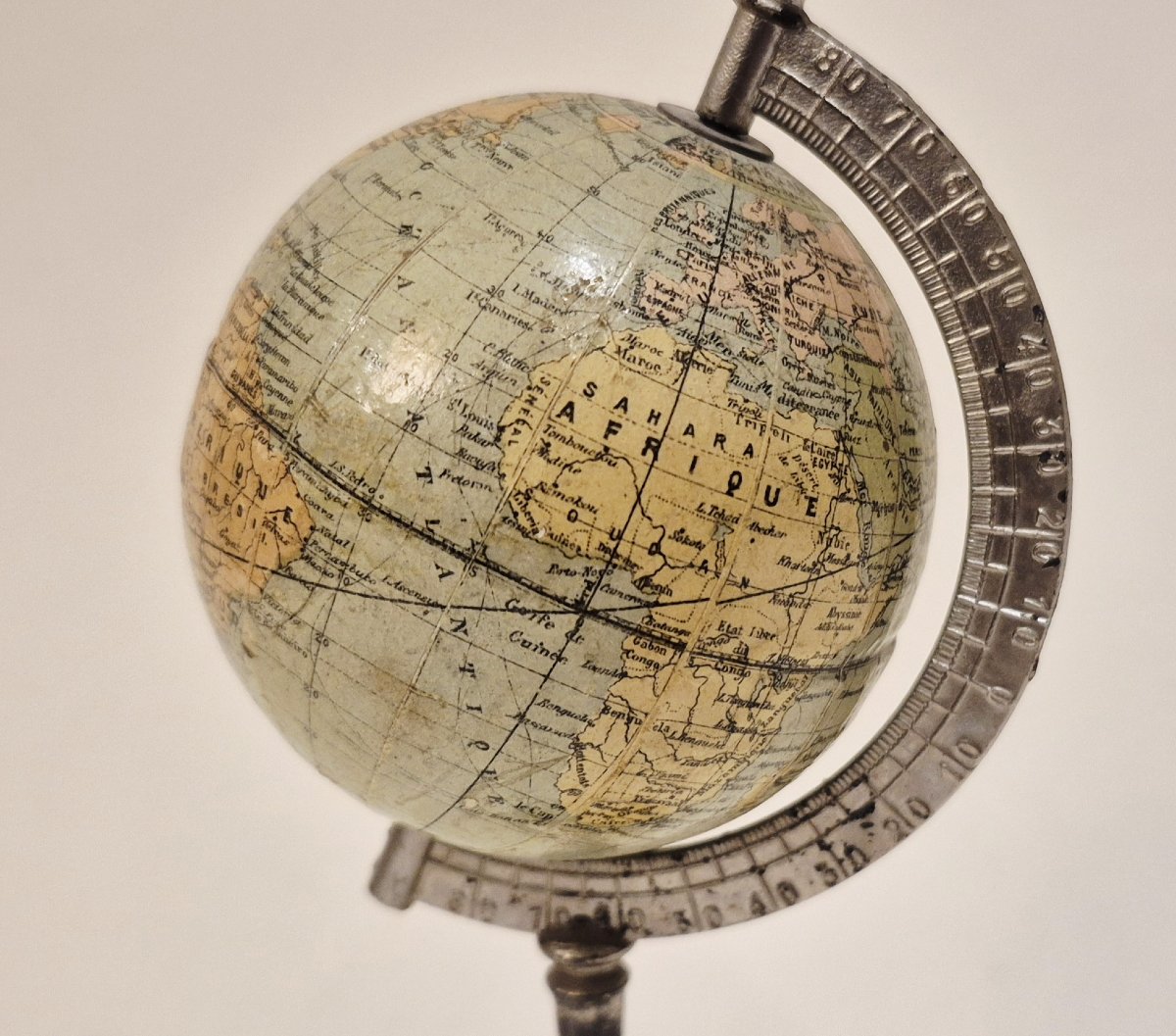 Petit globe terrestre NK, circa 1910-photo-2