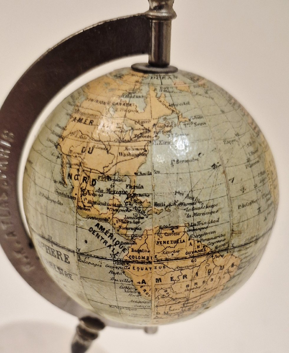 Petit globe terrestre NK, circa 1910-photo-1