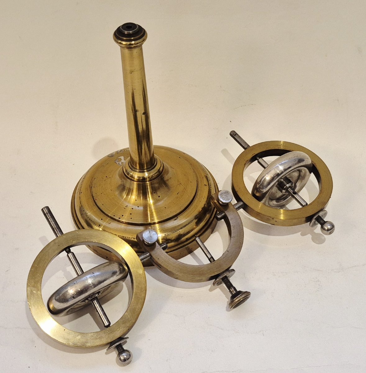 Double gyroscope d'après Joseph Wanka, circa 1896-photo-5