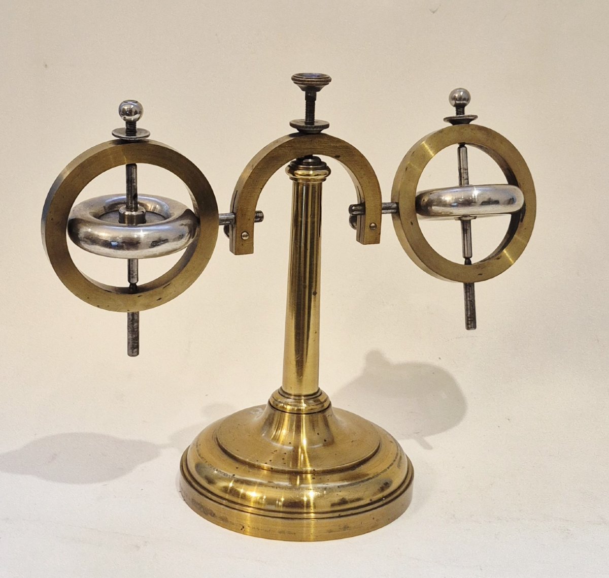 Double gyroscope d'après Joseph Wanka, circa 1896