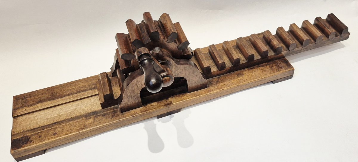 Grand engrenage par roue et crémaillère, circa 1880-photo-2