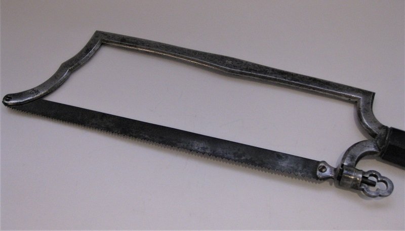 Large Amputation Saw In Steel And Ebony By Lesueur The Elder, Circa 1780-photo-3