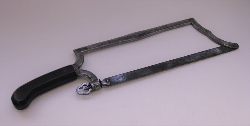 Large Amputation Saw In Steel And Ebony By Lesueur The Elder, Circa 1780-photo-2