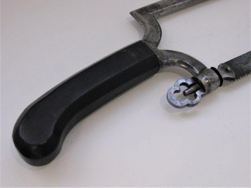 Large Amputation Saw In Steel And Ebony By Lesueur The Elder, Circa 1780-photo-3