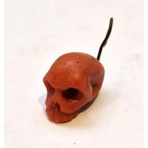 Miniature Coral Skull, 18th Century