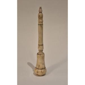 Baradelle ou encrier de voyage en os, XIXe