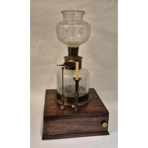 Briquet à hydrogène sur base en acajou, c. 1830