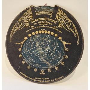 Celestial Planisphere - Oskar Schneider - C. 1900