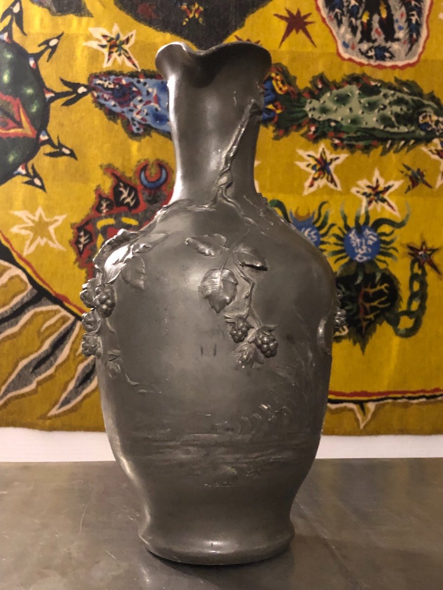 Pett vase pent à la man plume de paon Décor à la mason | Etsy France