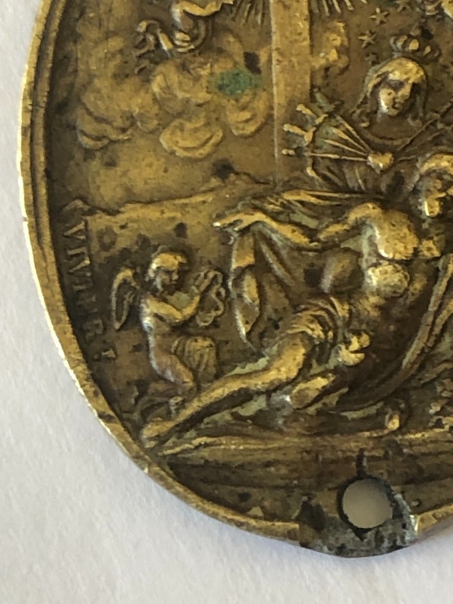 Médaille Religieuse Bronze Vierge Marie-photo-2