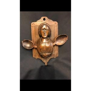 Anthropomorphic Breton Spoon Holder