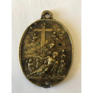 Religious Bronze Medal Virgin Mary