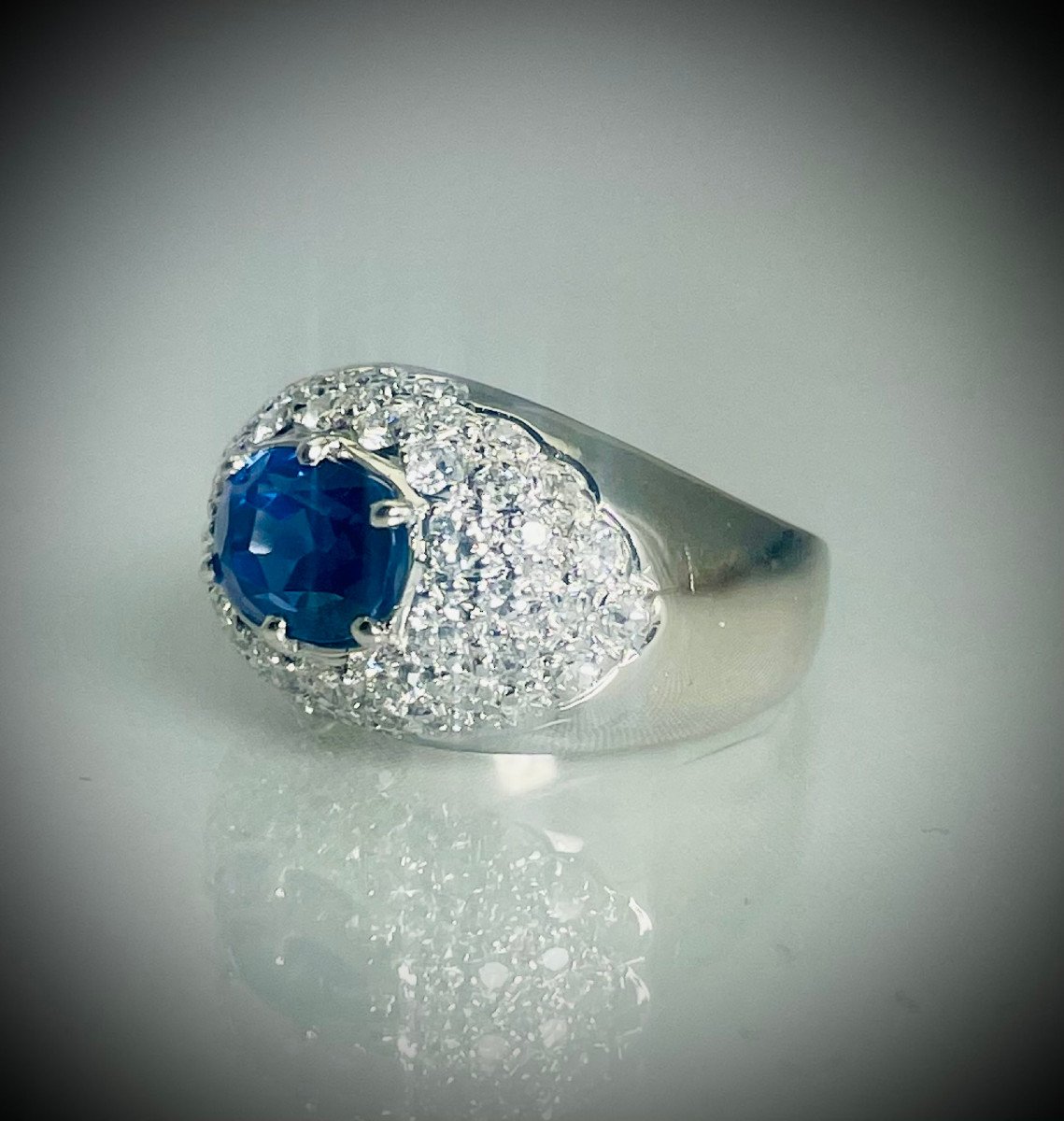 Diamond Sapphire Ring-photo-3