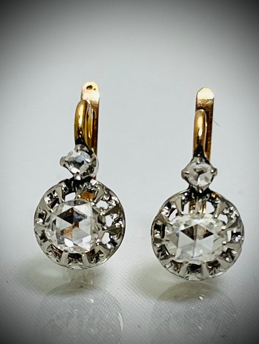 Boucles d'Oreilles Dormeuses Diamants