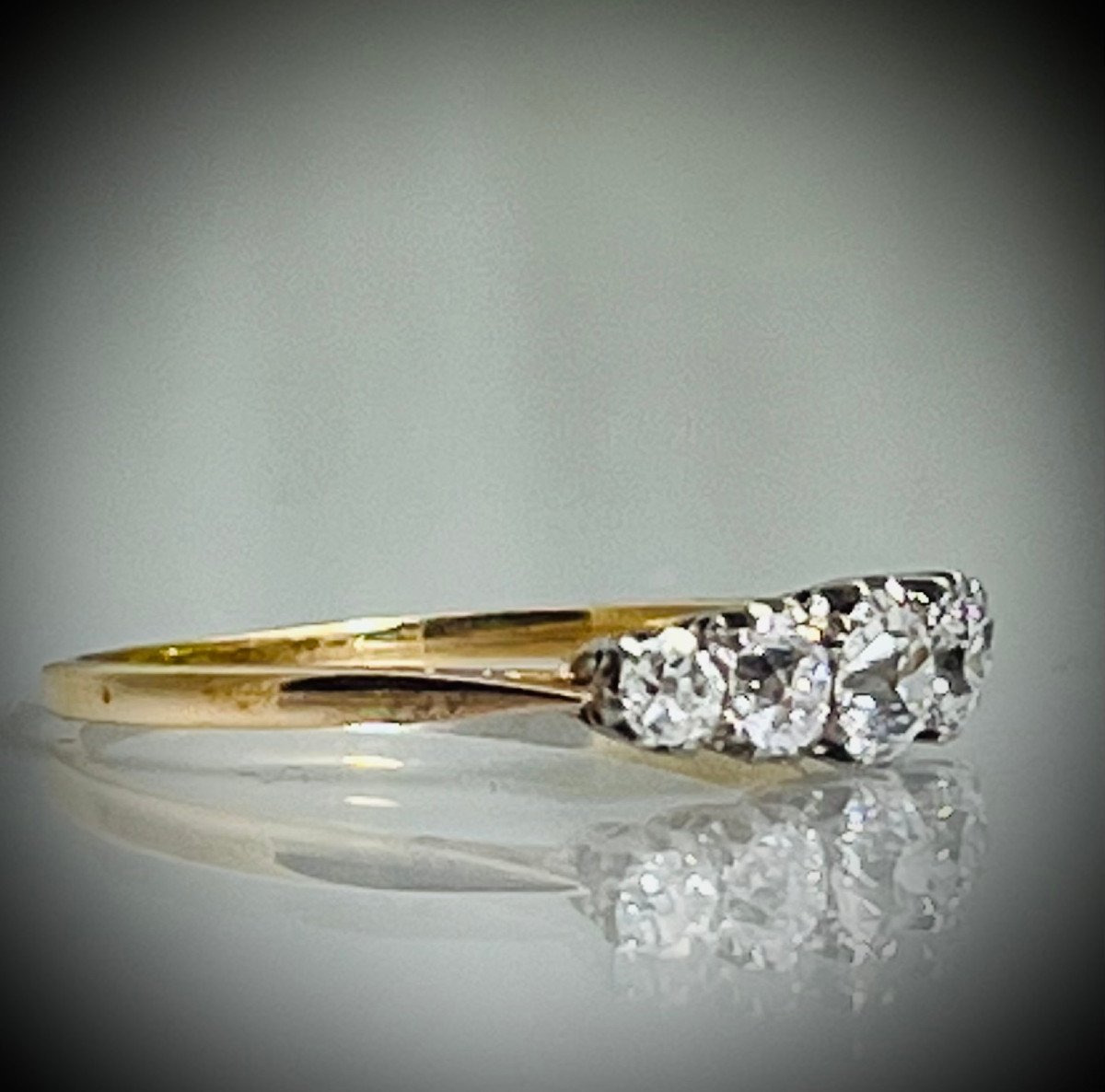 Bague Jarretiere  Diamants Art-nouveau-photo-2