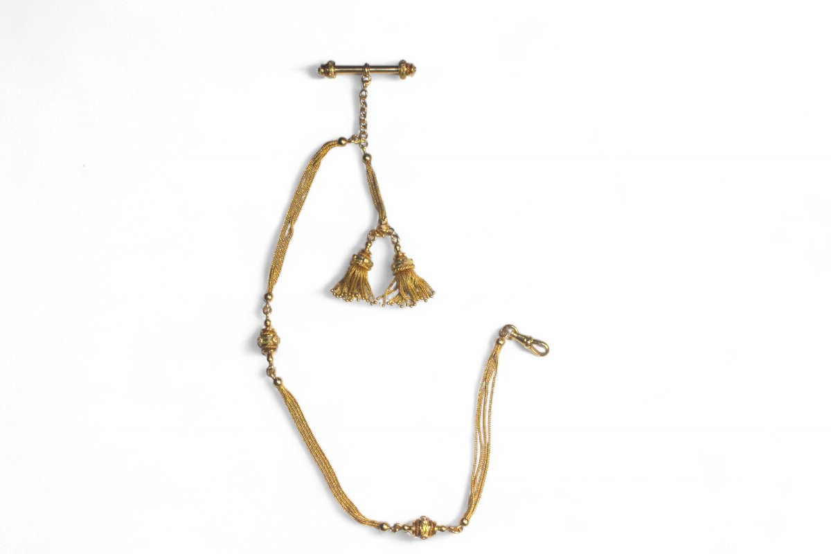 18th Century Yellow Gold Vest -photo-3