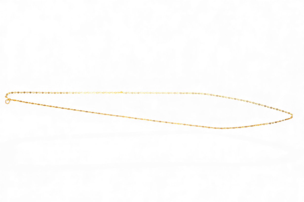 Gold Necklace 140 Cm-photo-2