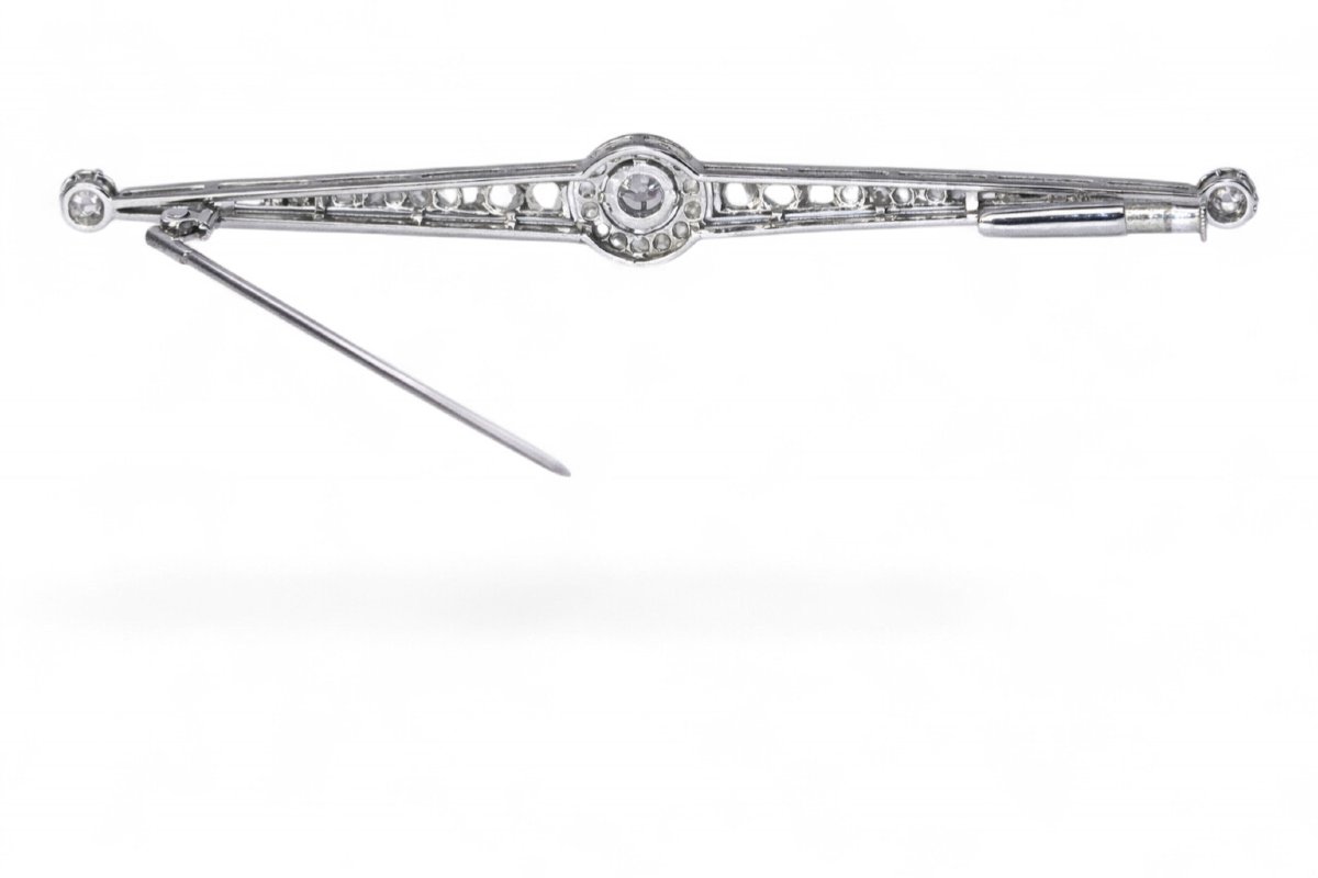 Art Deco Diamond Brooch-photo-2