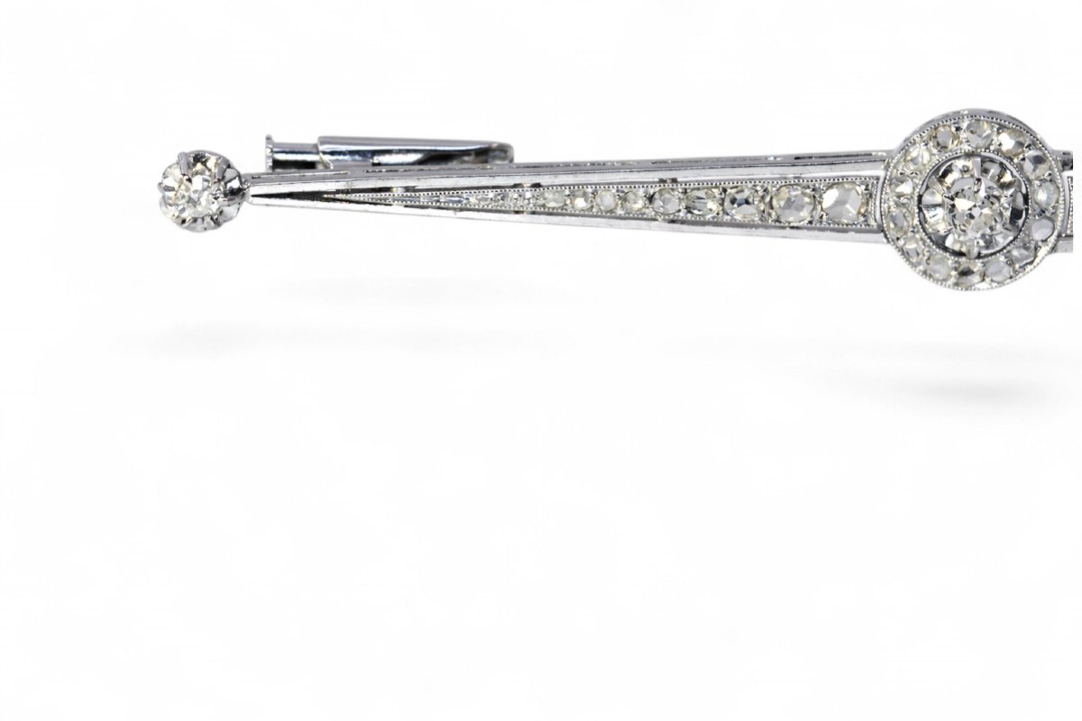 Art Deco Diamond Brooch-photo-4