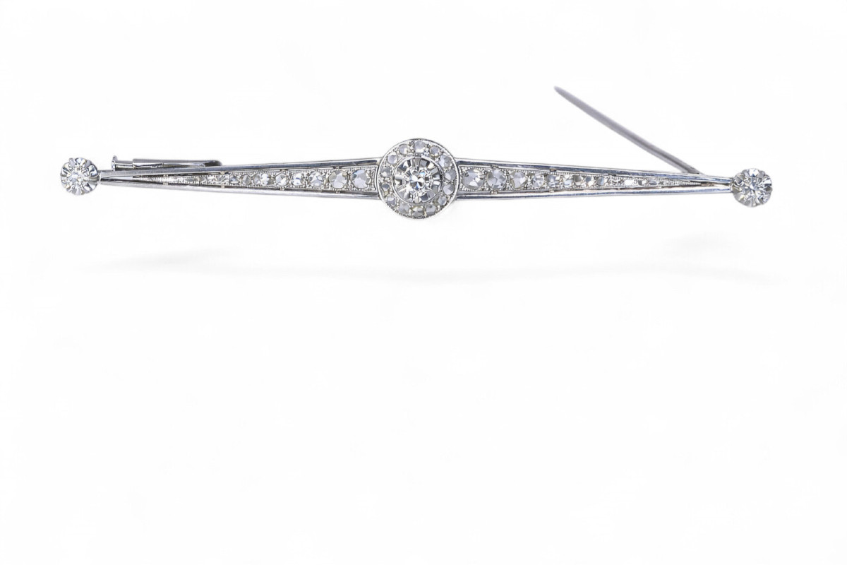 Art Deco Diamond Brooch