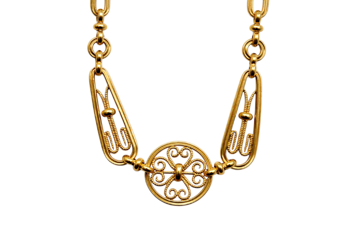 Gold Necklace, 150 Cm-photo-2