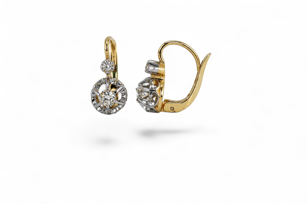 Dormeuse Earrings Diamonds-photo-2